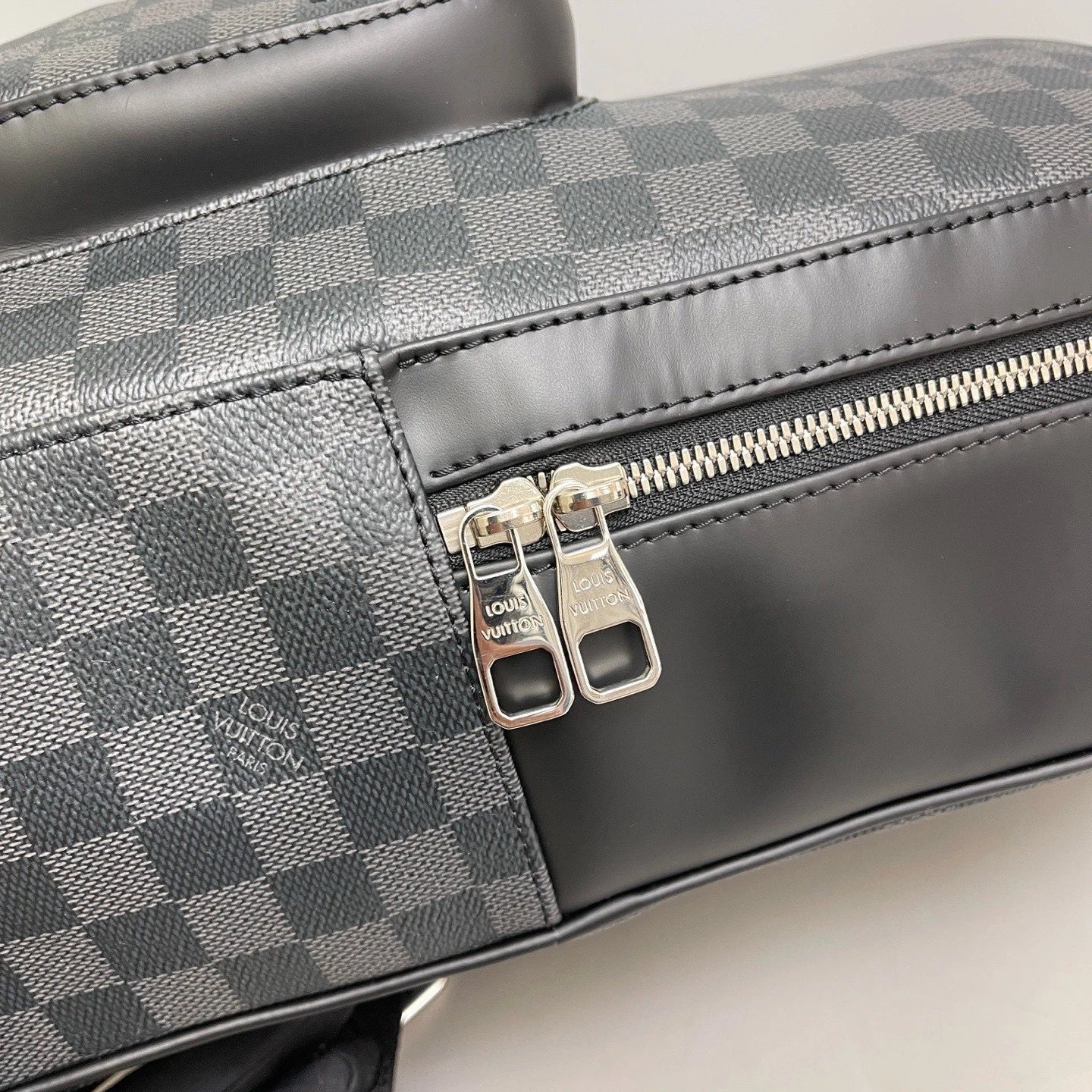 Louis Vuitton Josh Damier Ebene Backpack Black Silver Unisex Addults Classic
