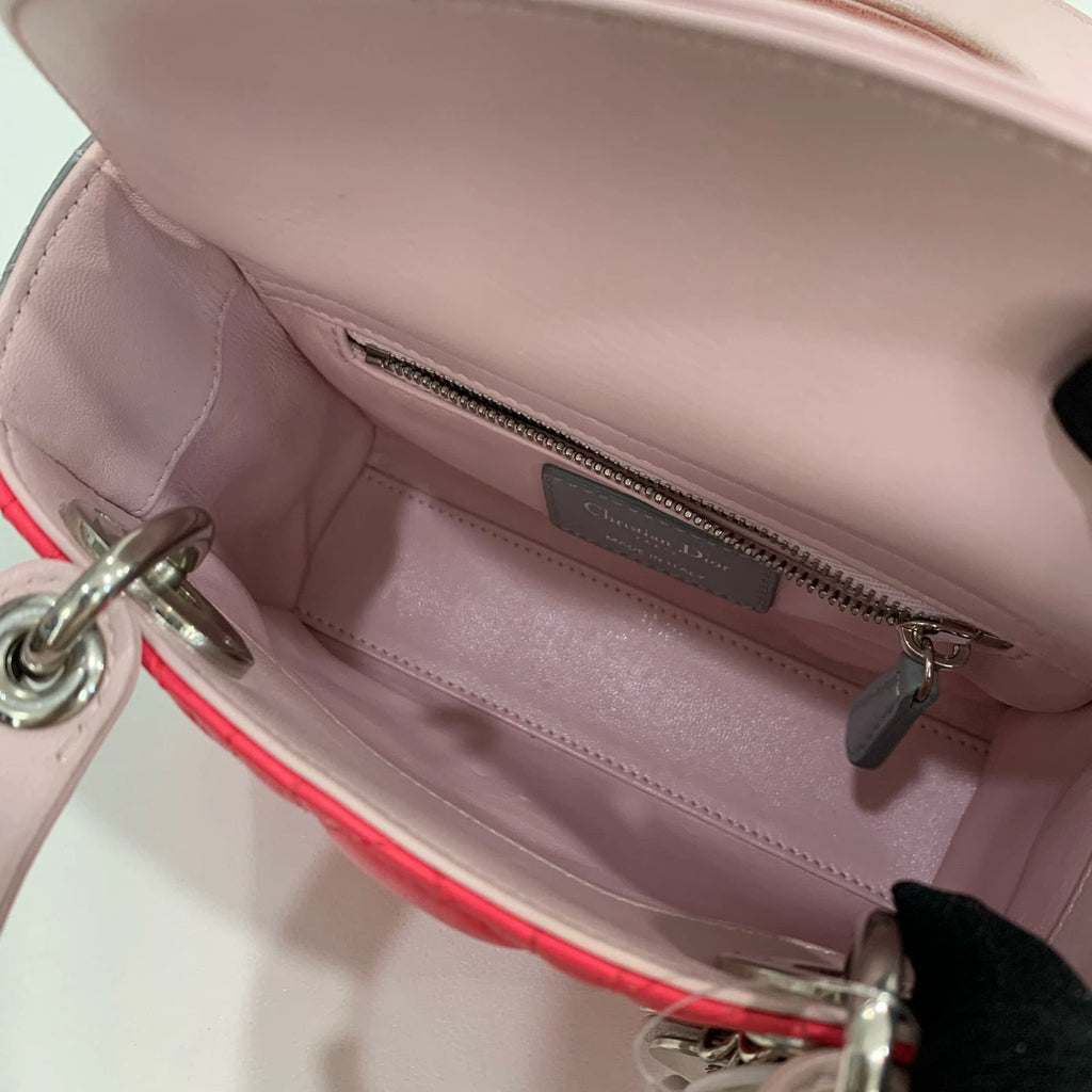 Dior Lady Dior Handbag Top Handle Excellent