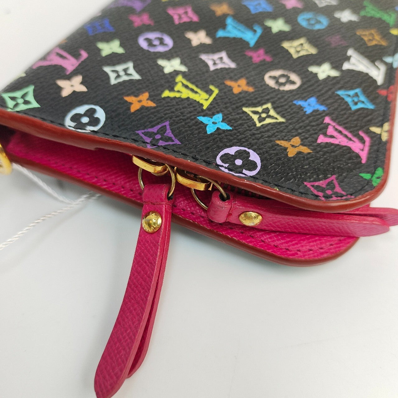 SJ0001 Louis Vuitton black multicolor wallet