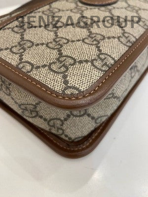 Gucci Retro GG Camera Bag Beige Gold Women's Classic Crossbody Shoulder Bag