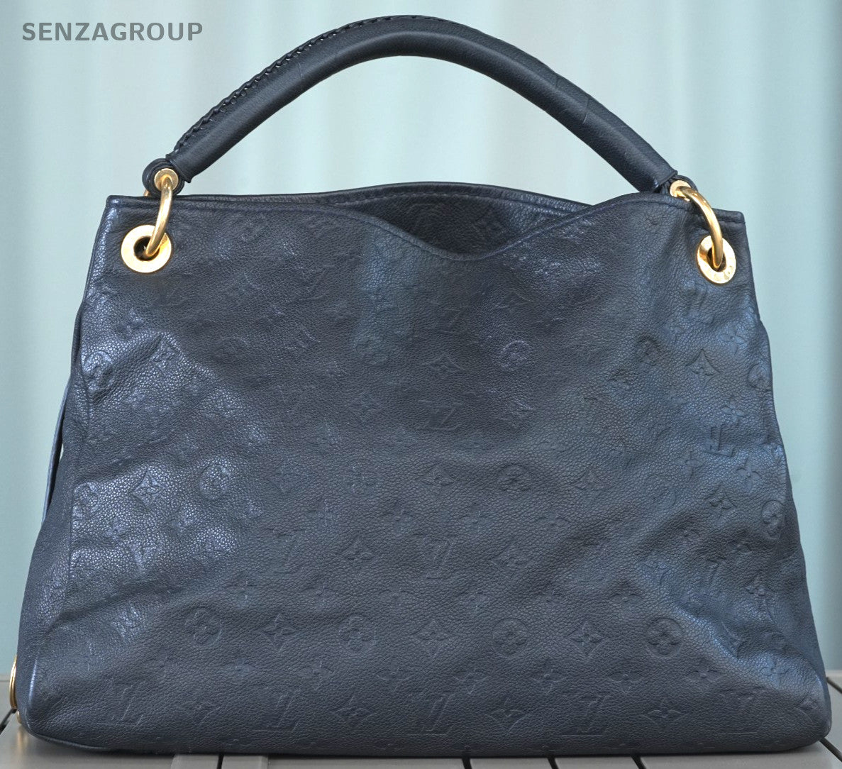 Louis Vuitton Monogram Empreinte Artsy MM Navy Blue Leather Shoulder bag