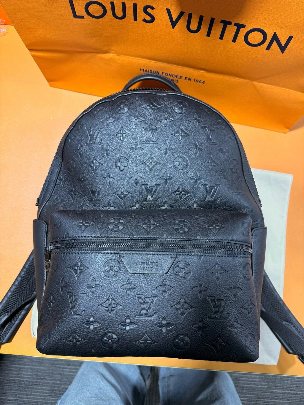 Louis Vuitton Black Epi Discovery PM Backpack For Women