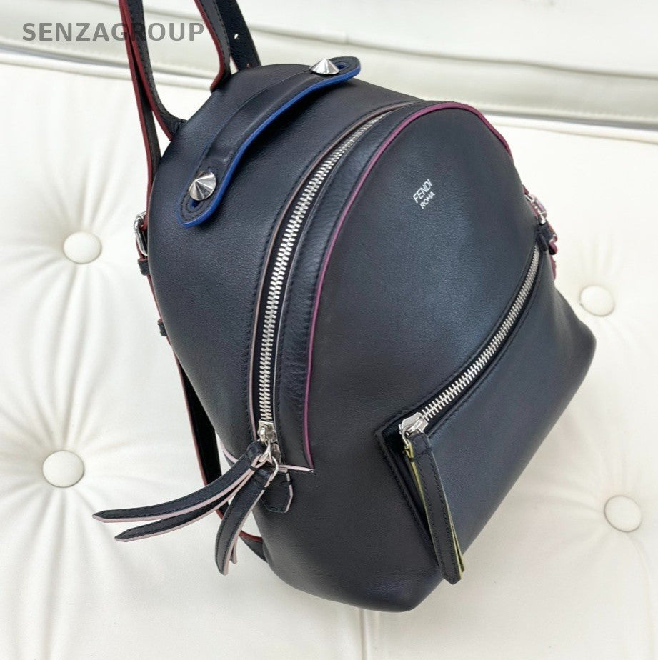 Fendi By The Way Calfskin Backpack shoulder Bag Women Color-Block Brand New