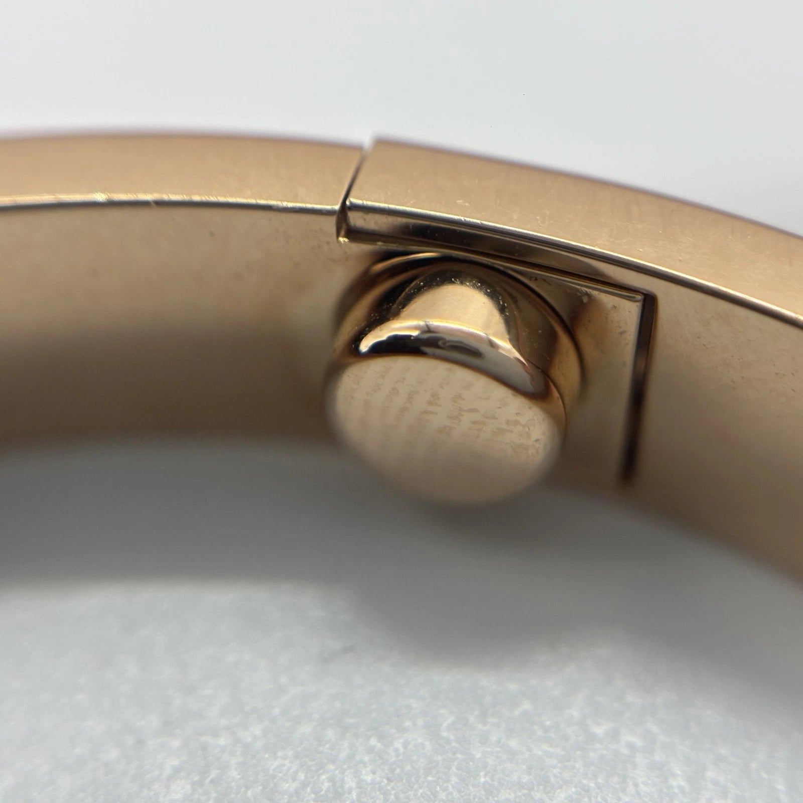 Cartier Love Classic 6.1mm Bangle Bracelet 18k Rose Gold Double Screw Size16