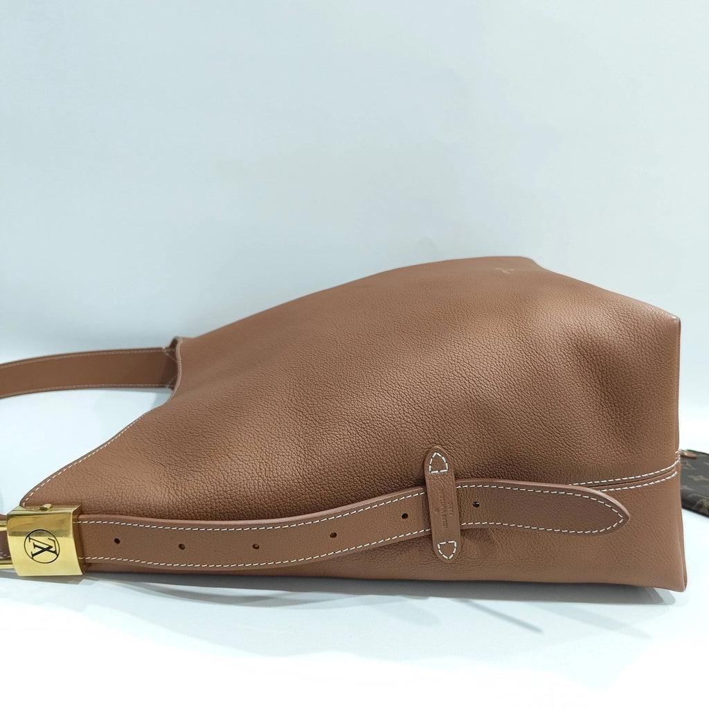 Louis Vuitton Lowkey Hobo Calfskin Shoulder Bag For Women