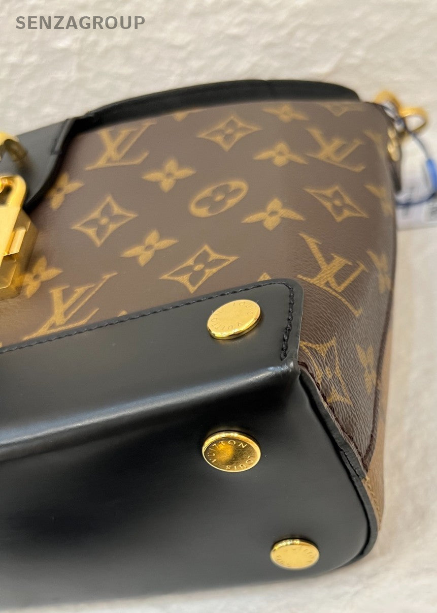 Louis Vuitton bento box Mogoram Top Handle 2WAY Shoulder bag Brown Gold Women