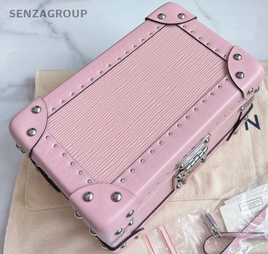 Louis Vuitton Coffret Trésor Box Sakura Pink Silver Women