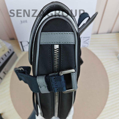 Dior Sacai Leather & Nylon Crossbody Chest Bag Unisex Fashion