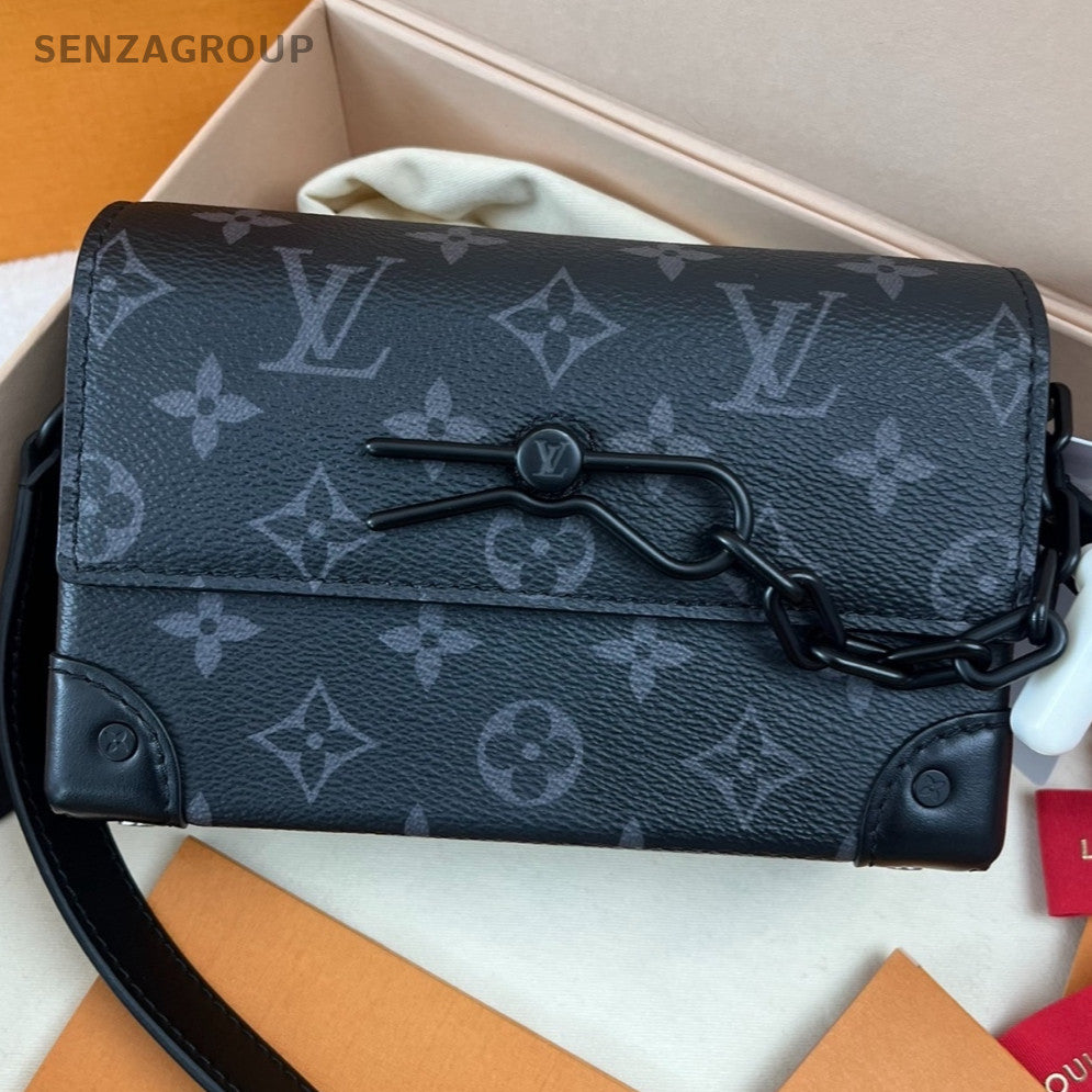 Louis Vuitton Steamer Box Bag Unisex Shoulder Crossbody Classic