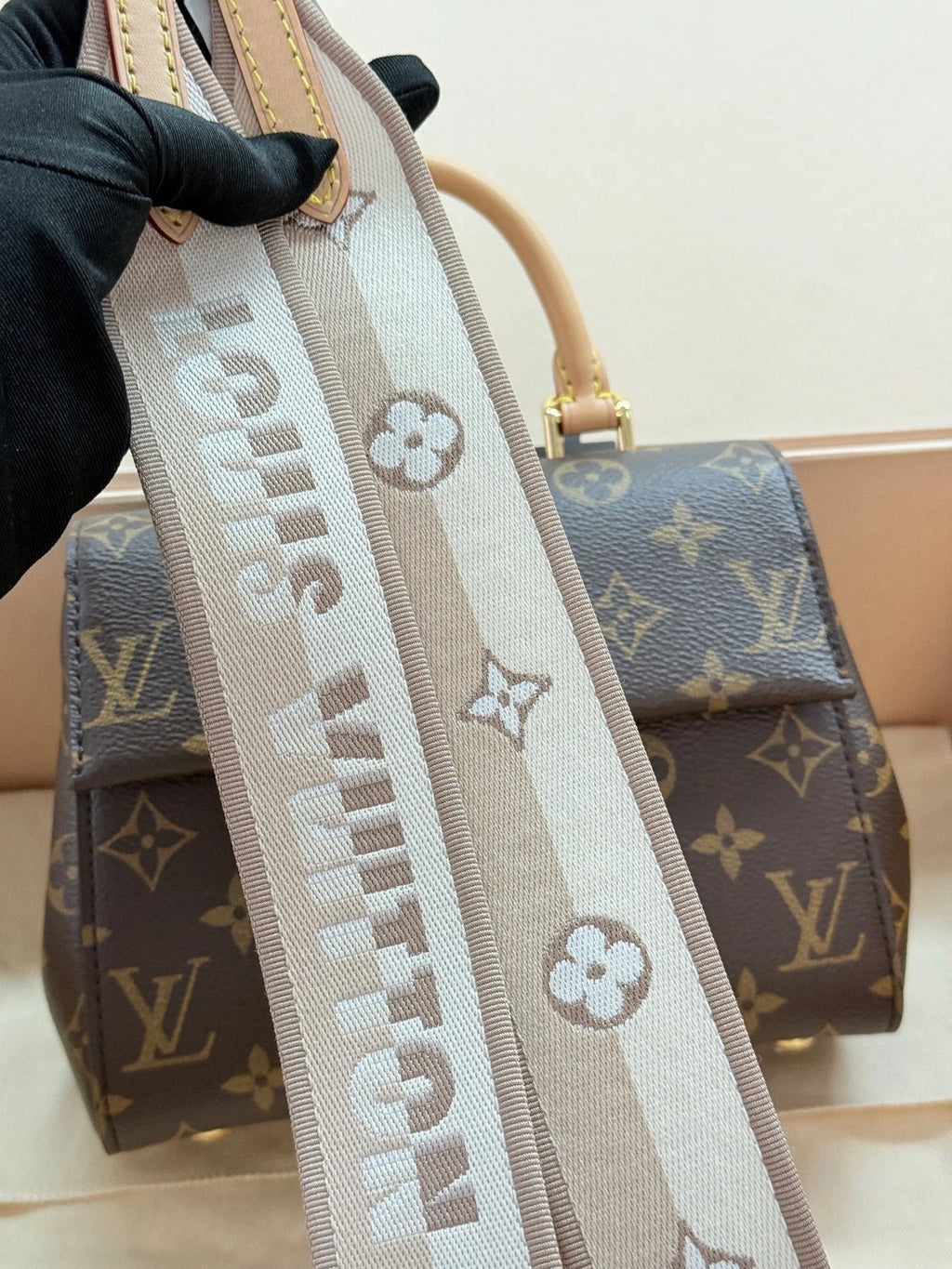 Louis Vuitton Mini Cluny Monogram Canvas Shoulder Bag For Women