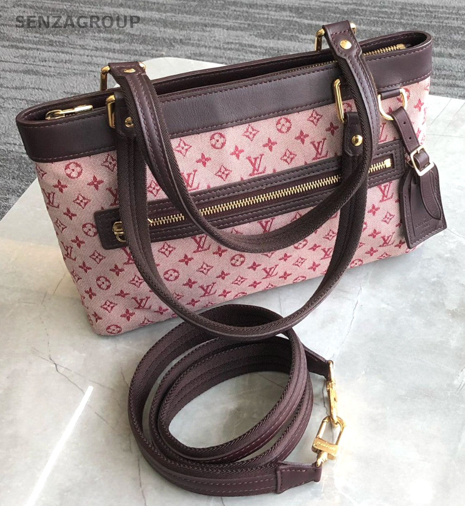 Louis Vuitton Denim Monogram Top Handle 2way Handbag Shoulder bag Pink Women