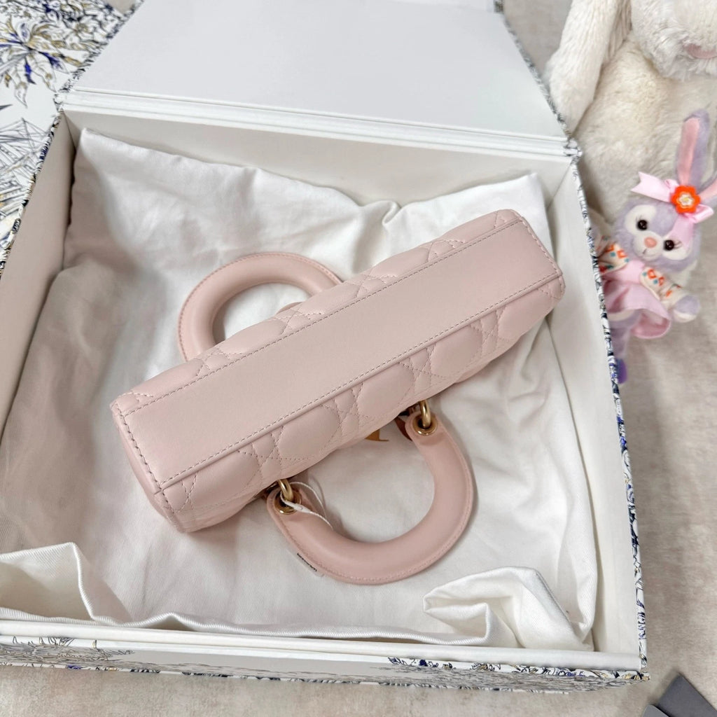 New Dior Horizontal Small D-Joy Sakura Pink Shoulder Bag For Women