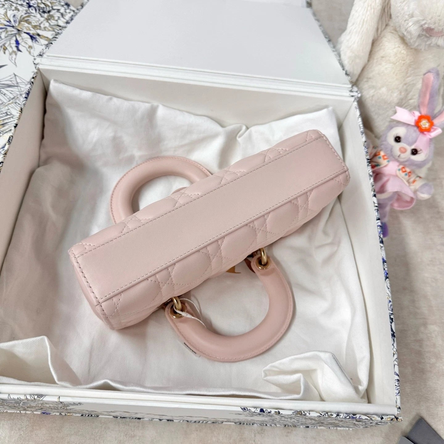 New Dior Horizontal Small D-Joy Sakura Pink Shoulder Bag For Women