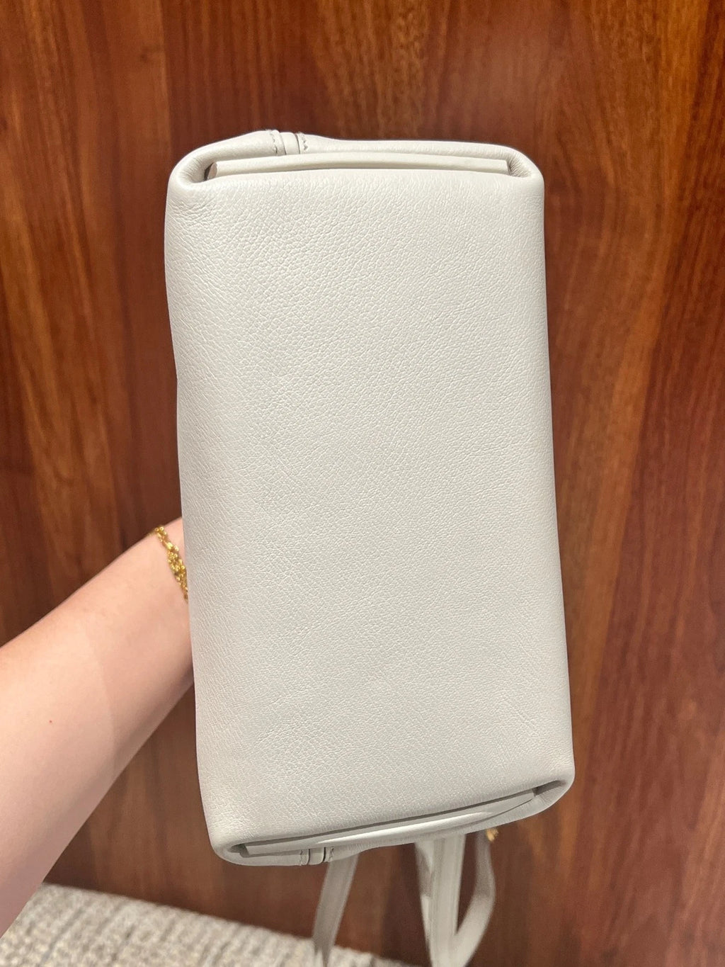 Hermes 2424 Mini White Gold Hardware Handbag For Women
