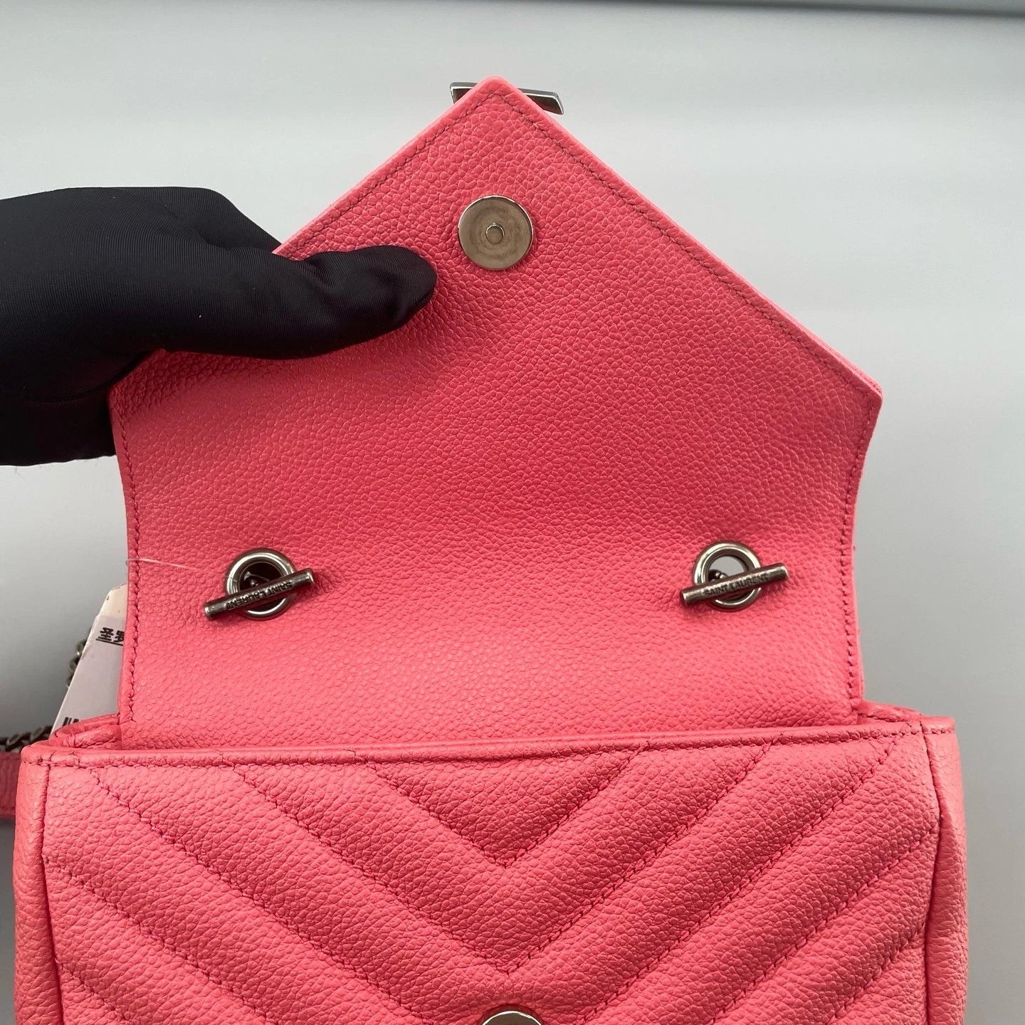 YSL Pink Leather Mini College Crossbody For Women