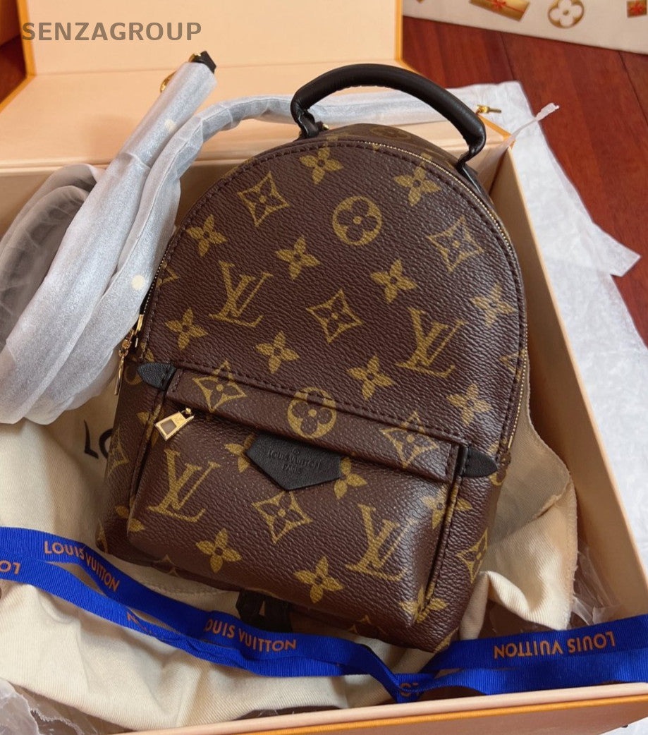 Louis Vuitton Palm Springs Backpack Shoulder bag Brown Brand NEW Women
