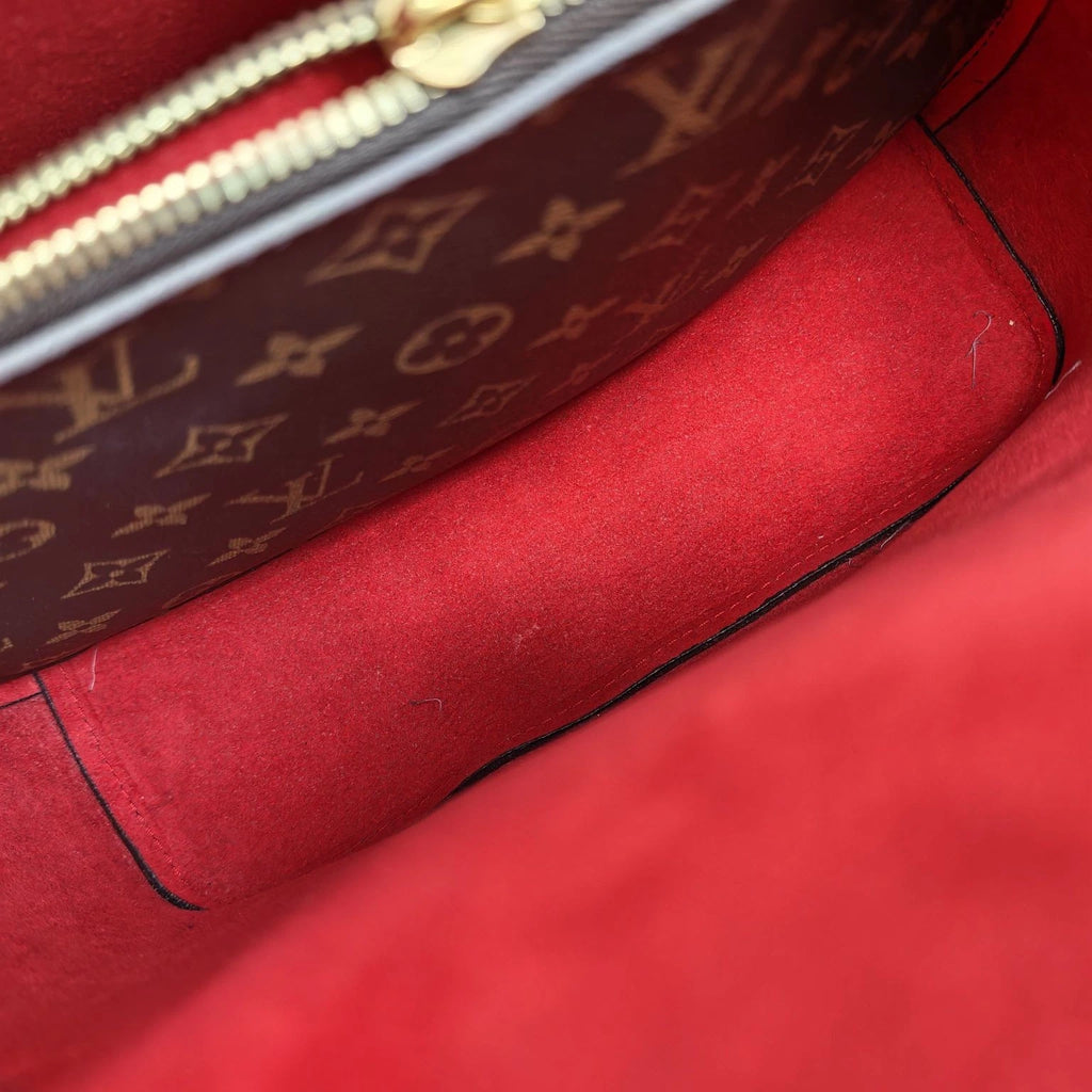 Louis Vuitton NEONOE Monogram Canvas Red Bucket Bag For Women