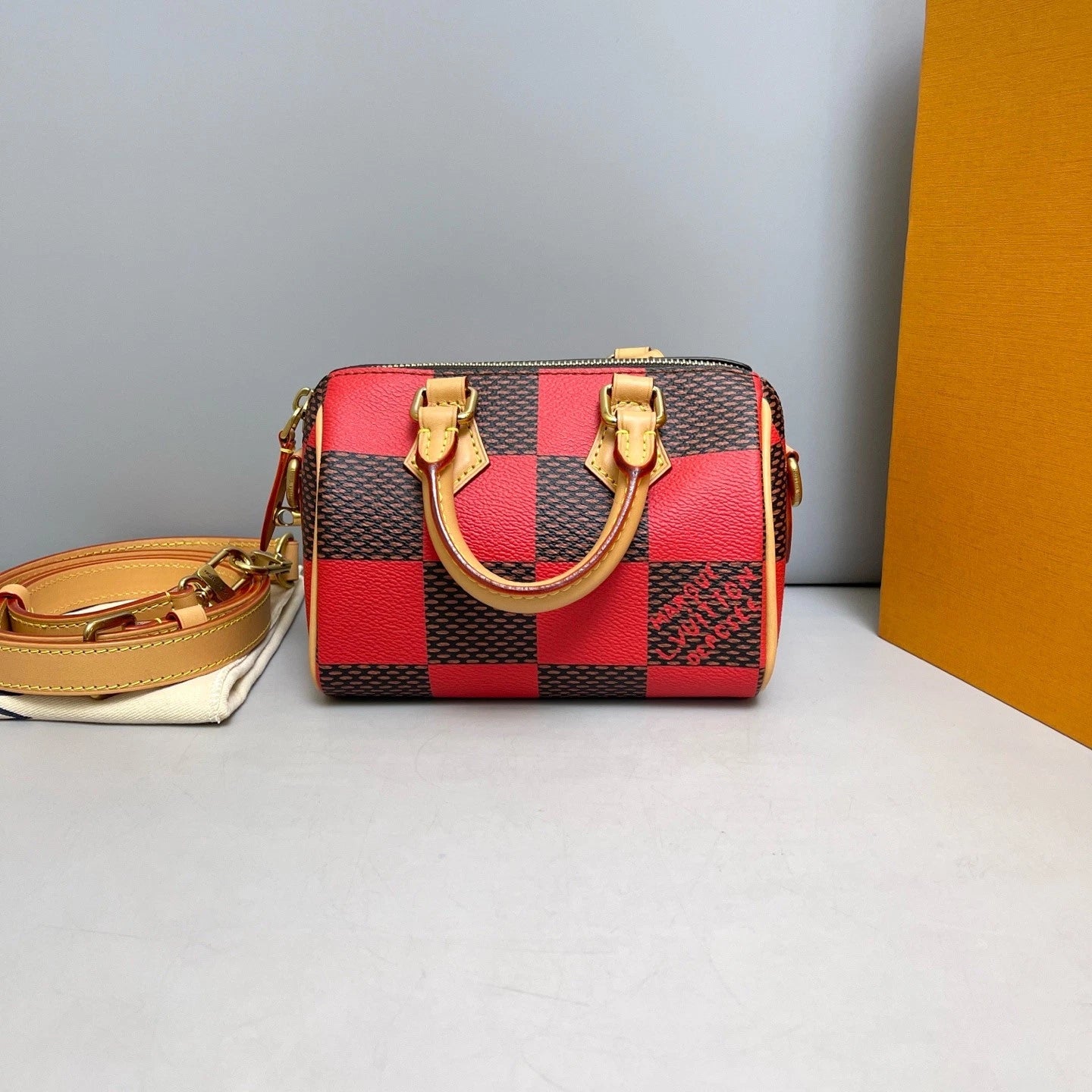 Louis Vuitton Speedy Nano 2Way Shoulder Top Handle Bag Women Classic