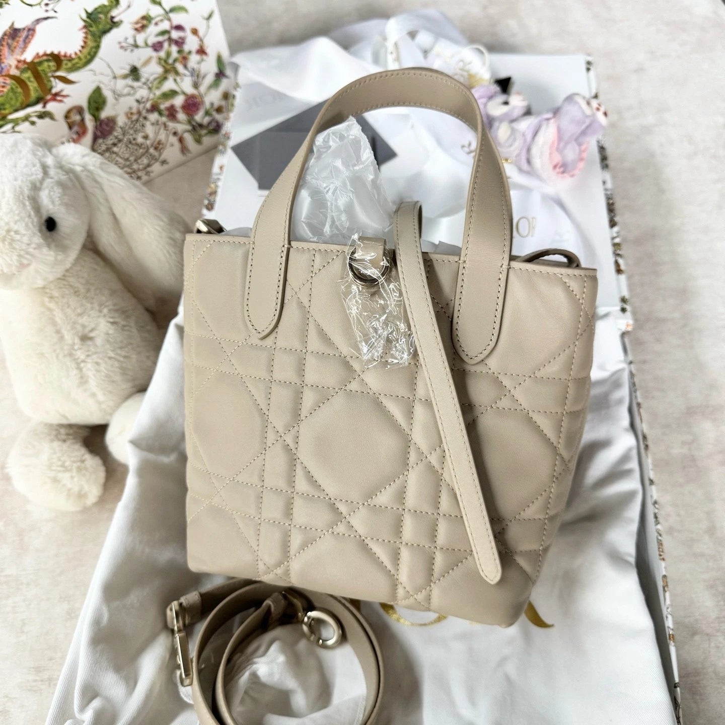New Dior Calfskin Toujours Vertical Small Shoulder Bag For Women