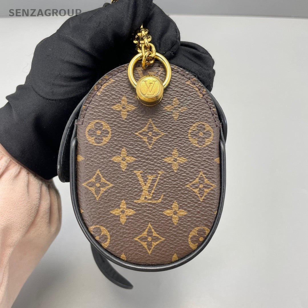 Louis Vuitton Monorgram Lock Chain Strap Shoulder bag Brown Black