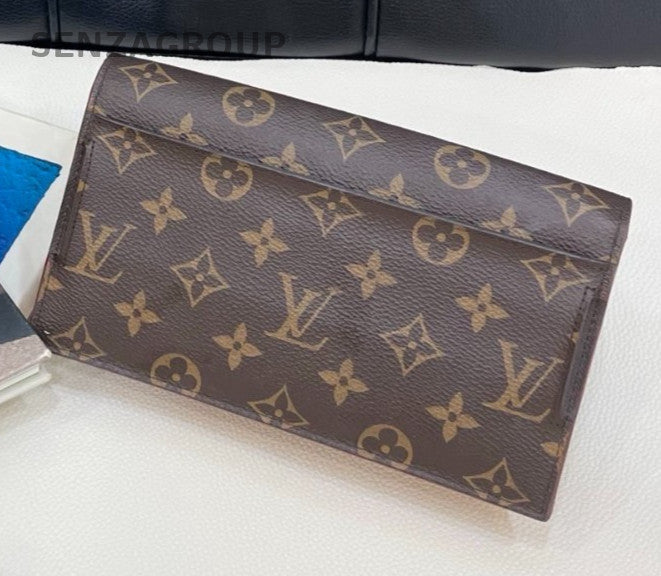 Louis Vuitton Monogram 2Way Crossbody Shoulder Bag Brown Gold Unisex Adults