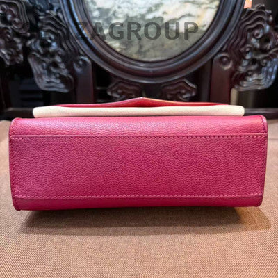 Louis Vuitton MY LOCK ME Red & White Leather Chain Crossbody Bag Small