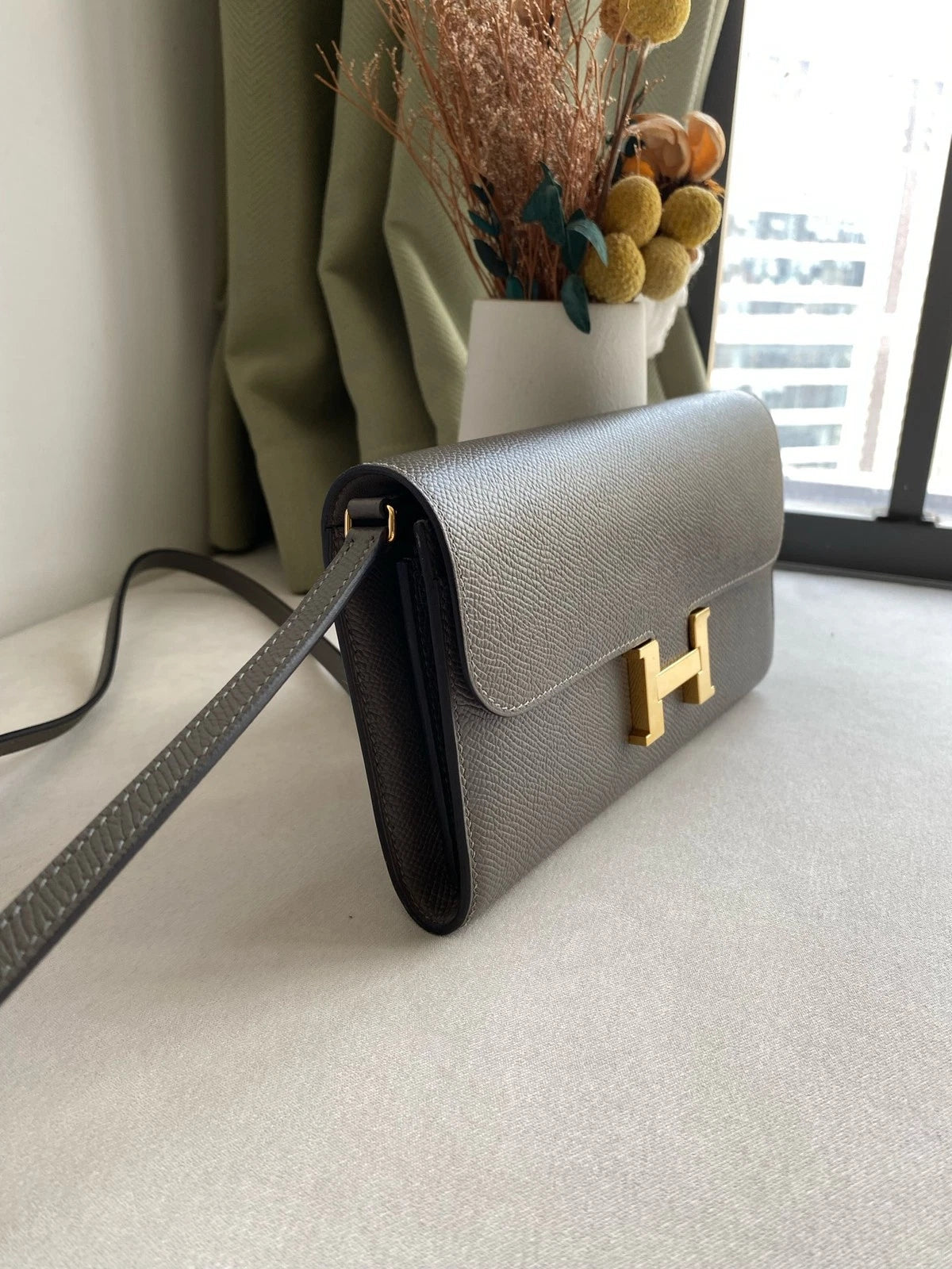 Hermes Constance ToGo Epsom Leather Shoulder Bag For Women