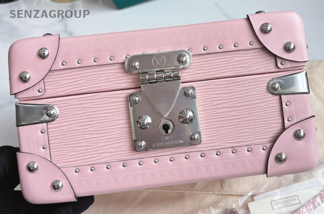Louis Vuitton Coffret Trésor Box Sakura Pink Silver Women