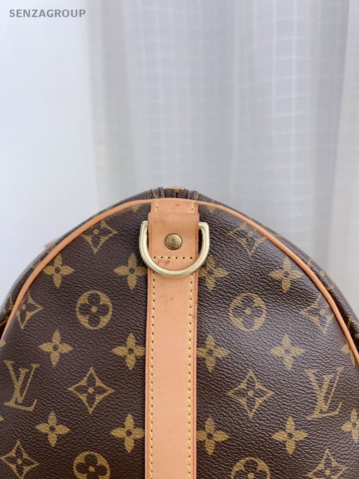 LouisVuitton Keepall 55 Monogram Shoulder Crossbody Bag Brown Travel bag