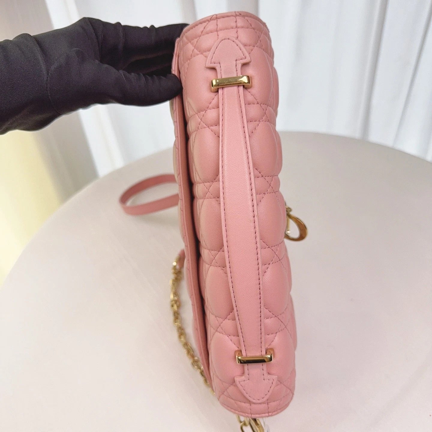 Dior Leather Medium Pink Miss Daily Shoulder Bag For Women