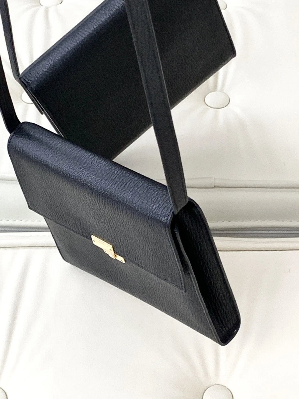 Hermes Clic 16 Evercolor Goatskin Shoulder Crossbody Bag Black Women S