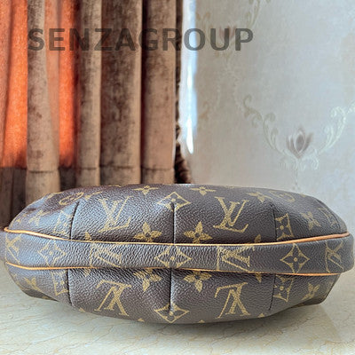Louis Vuitton Monogram Hobo Bag Brown Vintage Medium Shoulder Bag Women