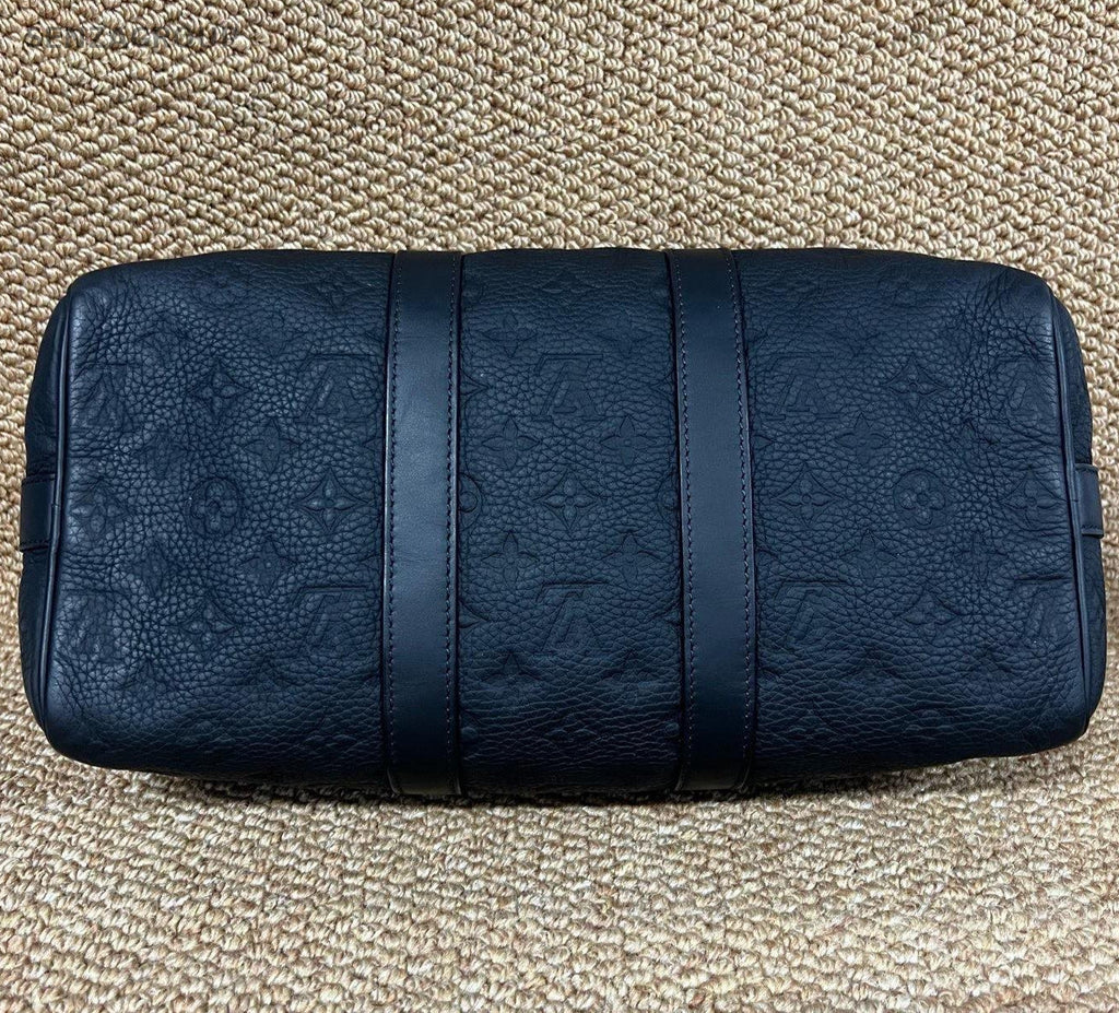 Louis Vuitton Keepall 35 Monogram Top Handle Bag Crossbody Unisex Adults  Black