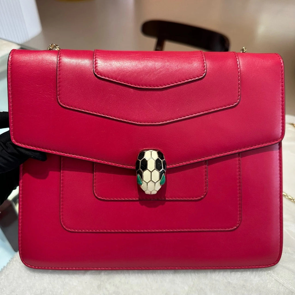 Bvlgari Serpenti Forever Calfskin Shoulder Crossbody Bag For Women