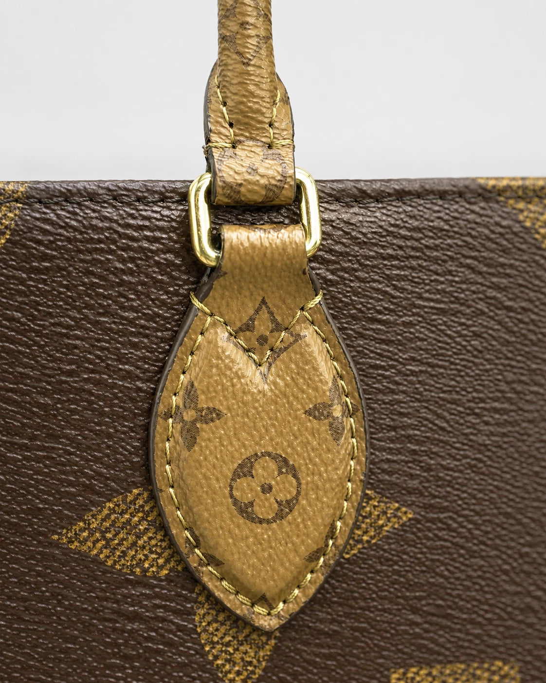 LOUIS VUITTON OnTheGo MM Monogram Canvas Giant Handbag Brown M45321 Chip version