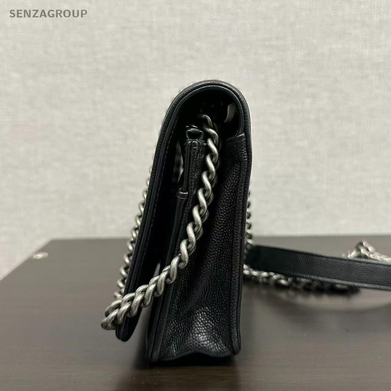SJ0001 Chanel le boy woc wallet on chain silver cc