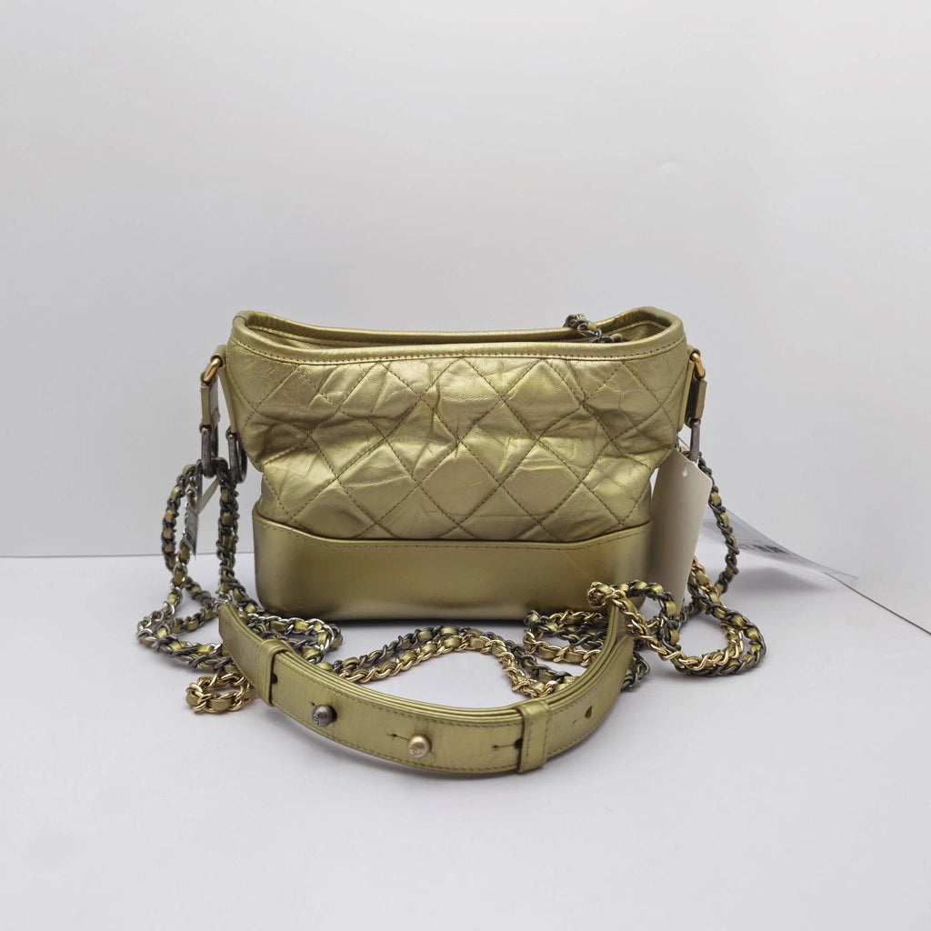 CHANEL Pre-owned 24K Small Gold Gabrielle Crossbody Bag Women