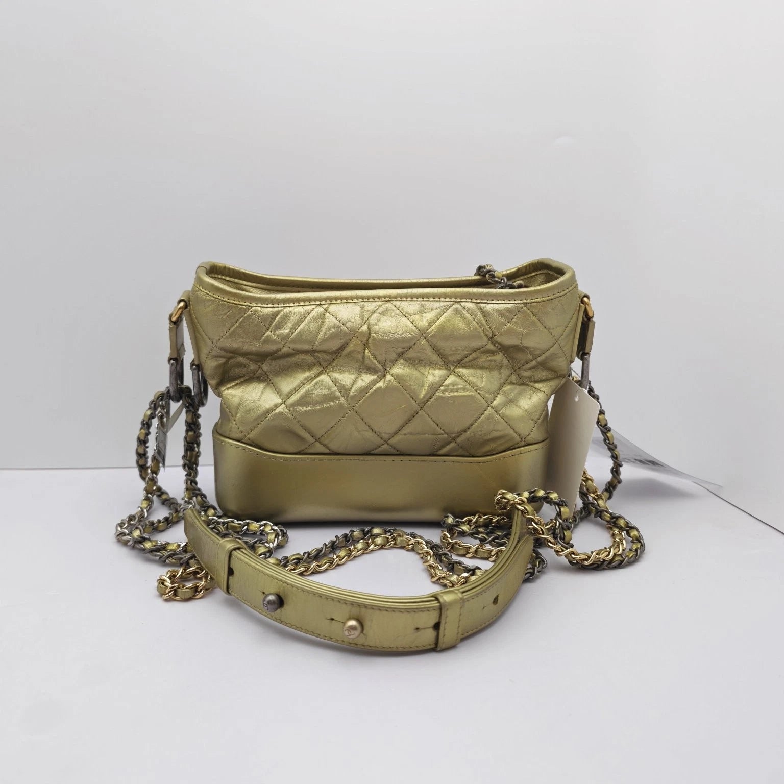 CHANEL Pre-owned 24K Small Gold Gabrielle Crossbody Bag Women
