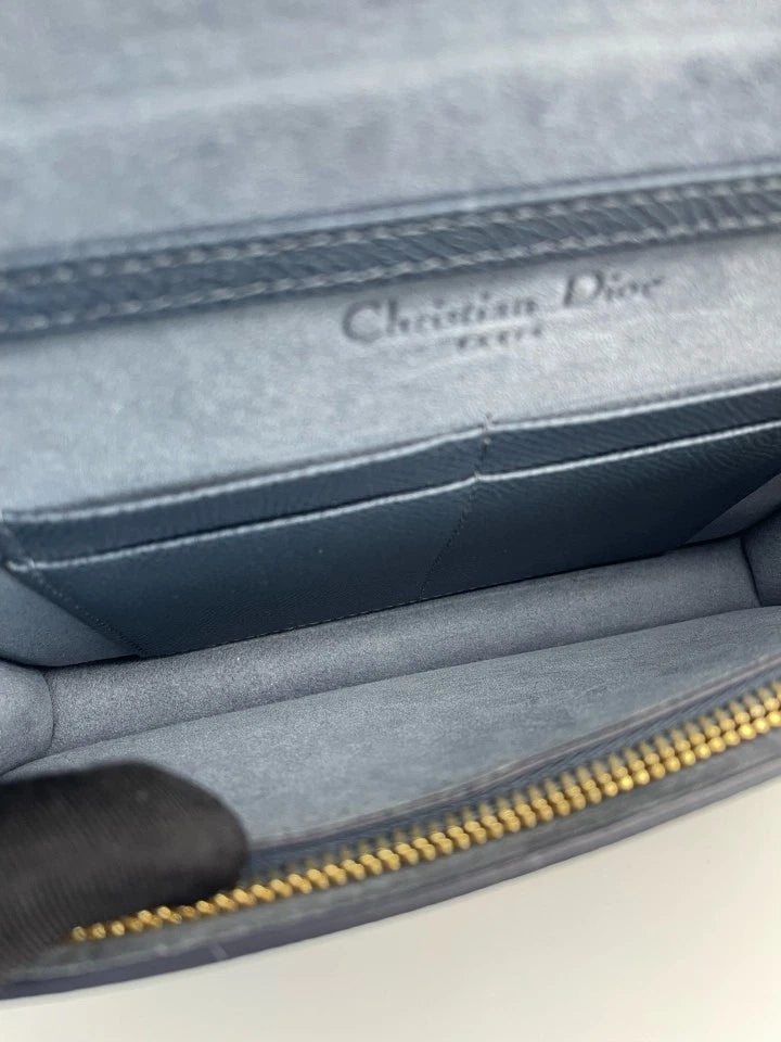 Authentic Dior Leather 2-in-1 WOC Crossbody Waist Bag For Women