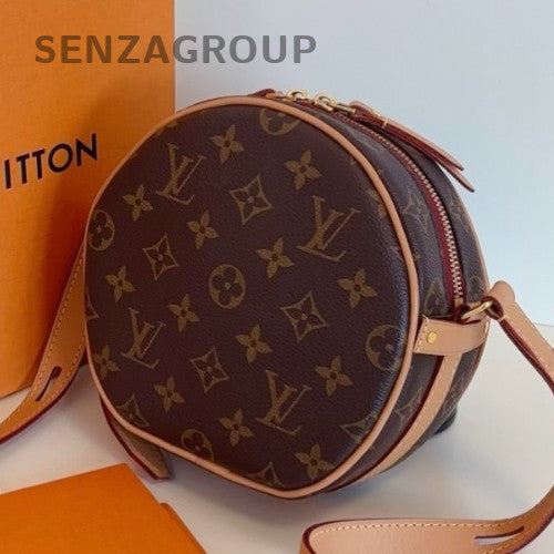 Louis Vuitton Monogram PM Round Bag Shoulder Bag Crossbody Brown Gold Women
