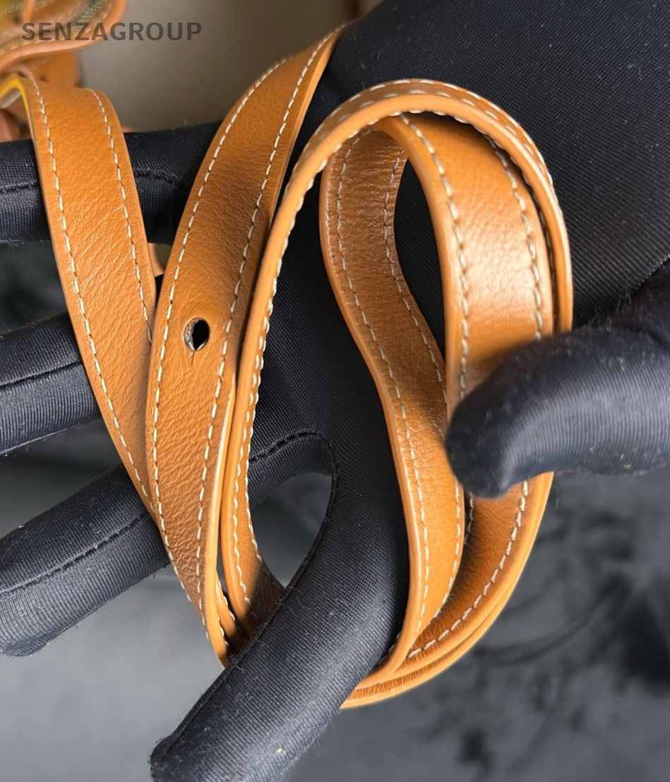 Goyard Canvas Monogram Bucket Bag Shoulder Crossbody Bag Women Brown.