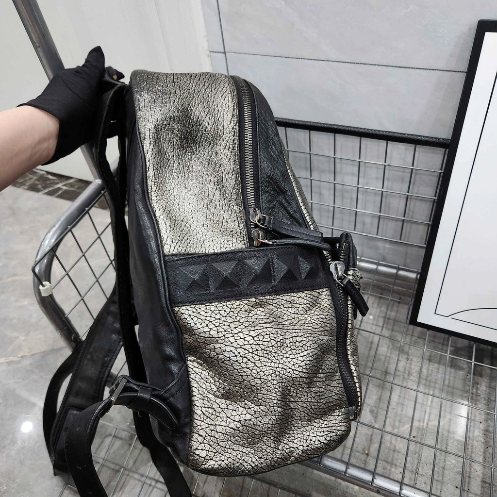 MCM Colorblock Leather Backpack for Women