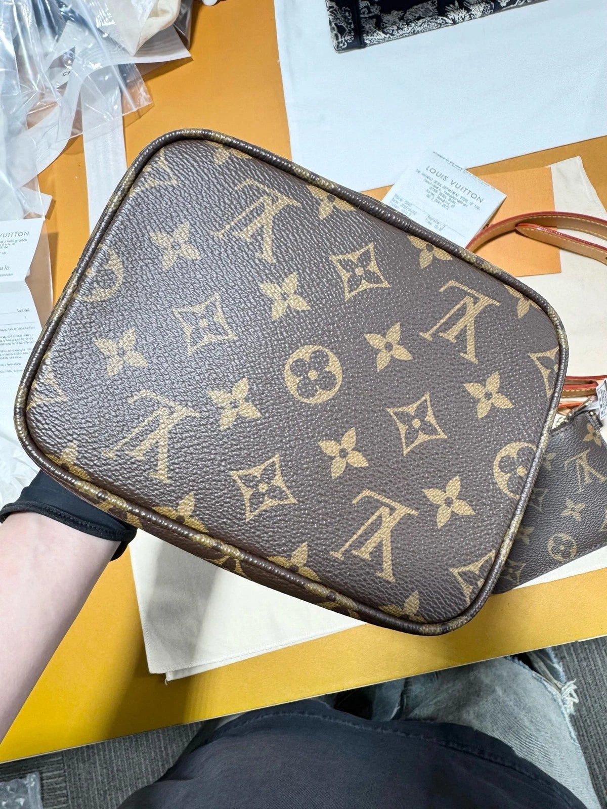 Louis Vuitton Allin BB Monogram Canvas Shoulder Bag For Women