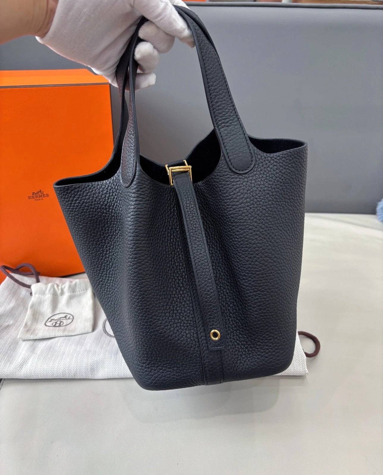Hermès Picotin 18 Handbag Black Women Classic