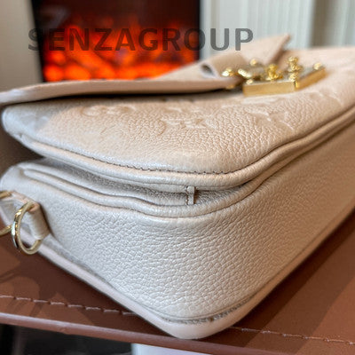 Louis Vuitton Pochette Metis Pink Gold Chain Crossbody Bag Women's Fashion