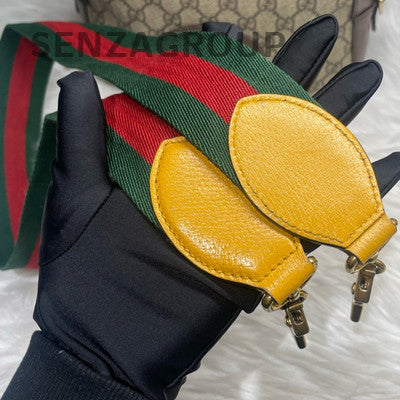 Gucci Tiger Head Camera Bag Brown Gold Buckle Crossbody Shoulder Bag