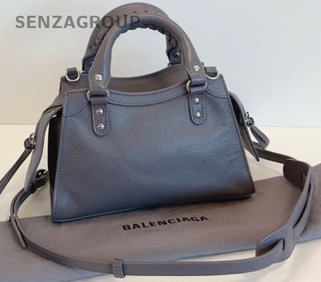 Balenciaga Neo Classic City mini Top Handle 2way  Handbag Crossbody Gray