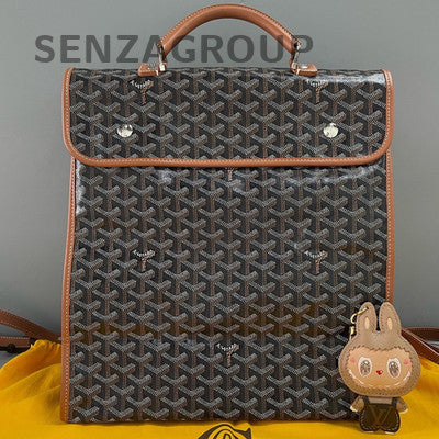 Goyard Brown Silver Hardware Backpack - Classic & Stylish Women's Bag