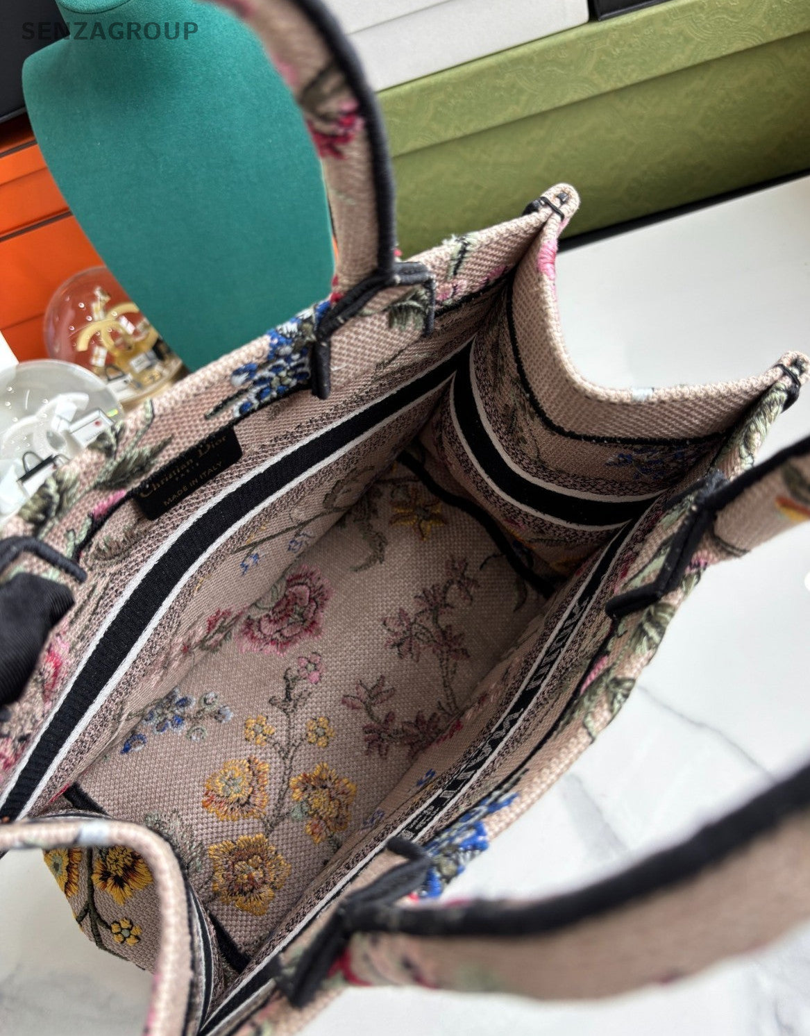 Christian Dior Book Tote PM Top Handle Handbag Women Multicolor