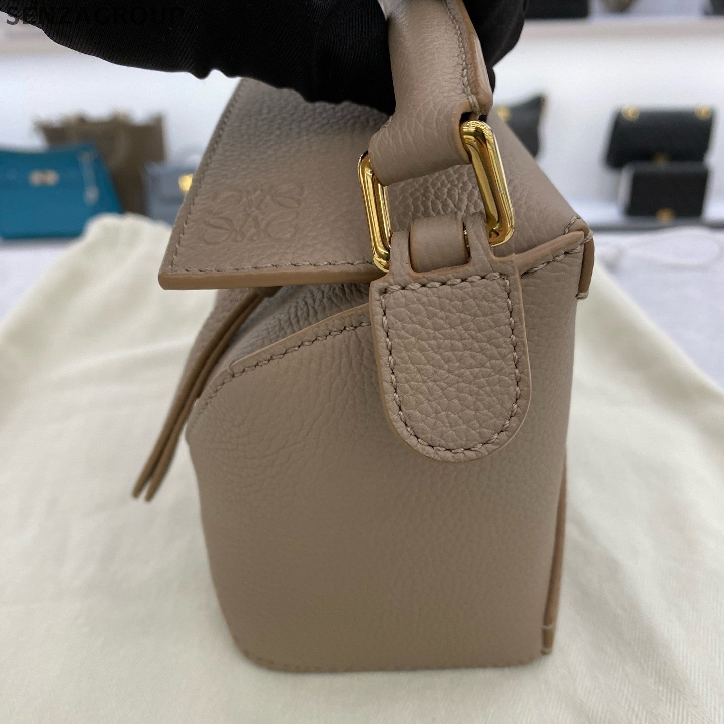Loewe Mini Puzzle Bag in Brown - Classic Women's Handbag & Shoulder Bag